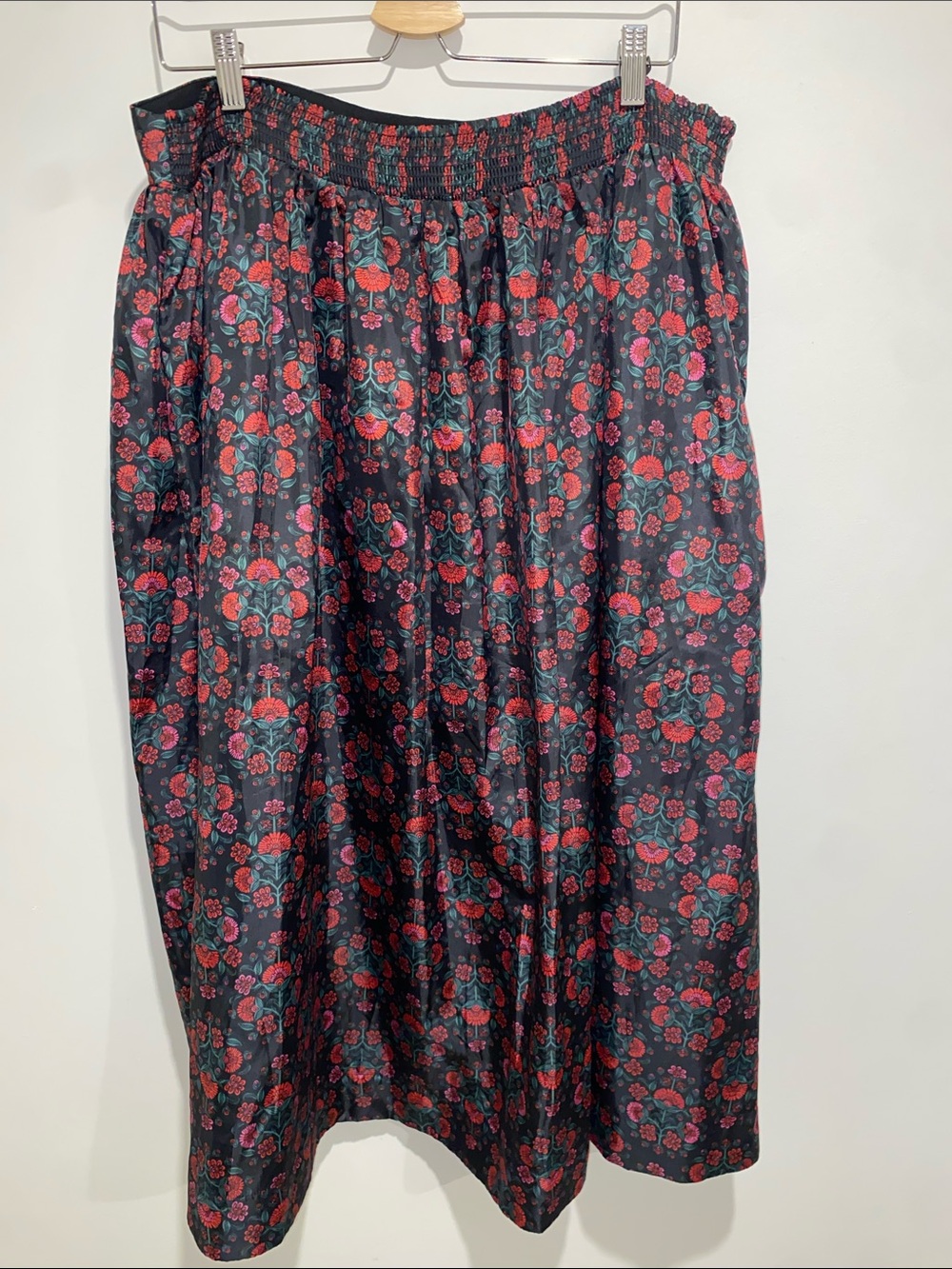 ON 34TH Black Floral Print Maxi Skirt Size XXL - Picture 3 of 8
